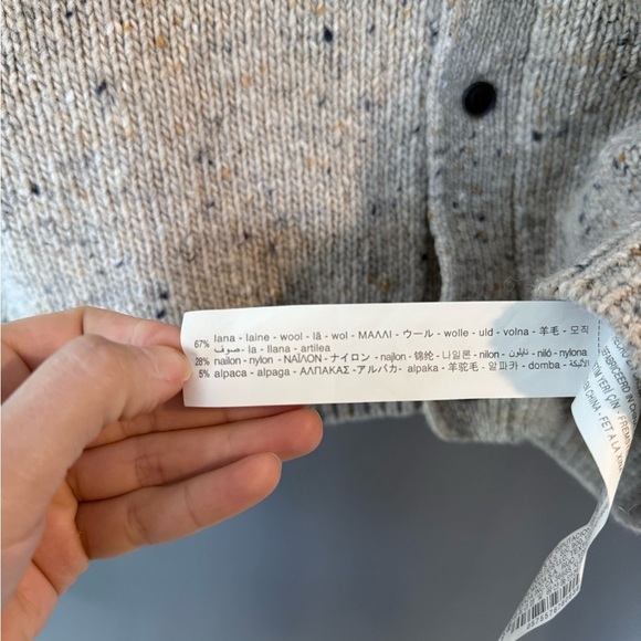 Zara Gray Chunky Knit Sweater - Picture 3 of 4